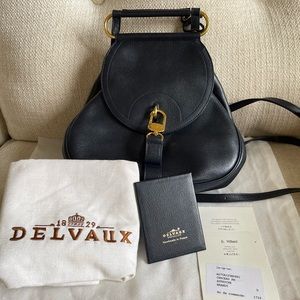 Authentic vintage Delvaux Cerceau PM Brandy